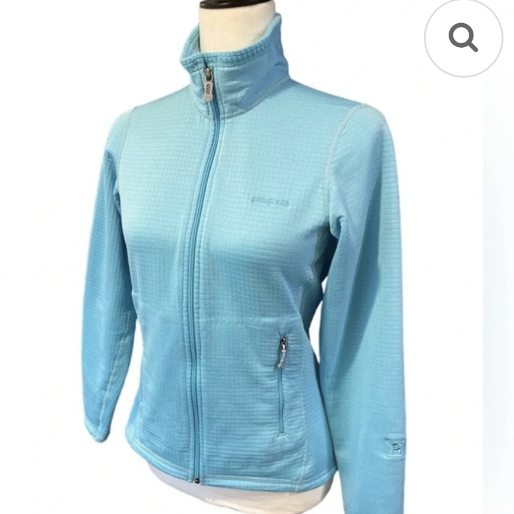 Patagonia Light Blue R1Full Zip Jacket SZ.M